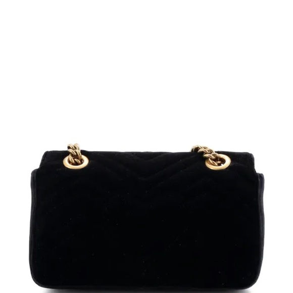 GUCCI GG Marmont Flap Bag Matelasse Velvet Mini shoulder bag - Picture 2 of 4